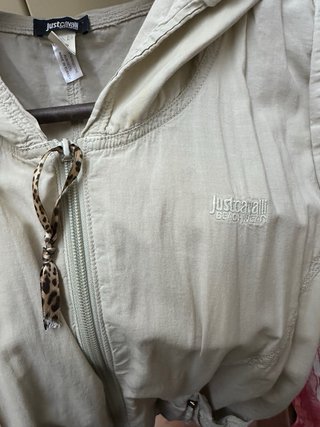 Gilet Just Cavalli cotone con cappuccio