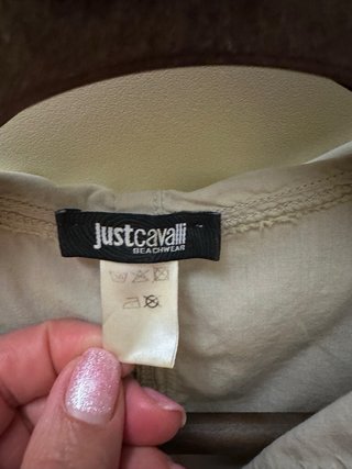 Gilet Just Cavalli cotone con cappuccio