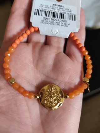 Pulsera Virgen del Rocío Acero elástica