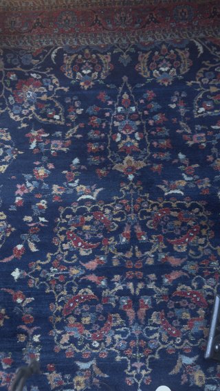 Alfombra grande azul marino