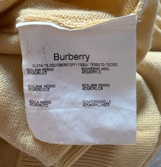 Jersey Burberry Amarillo