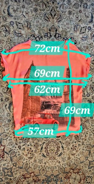 Top estampado Londres coches vintage