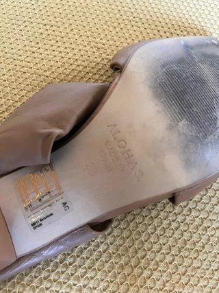 Sandalias Alohas Piel Talla 38 + funda Prada