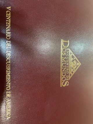 Colección Monedas plata Encuentro Dos Mundos 726gr