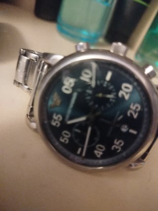Reloj inteligente hombre negro/plateado
