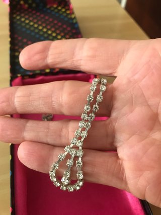 Conjunto  Pendientes y Gargantilla Brillantes