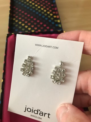 Conjunto  Pendientes y Gargantilla Brillantes