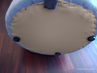 2 Pufs de tela (Lila clarito)