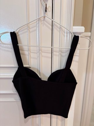 Top corto Zara negro Talla S nuevo con etiqueta