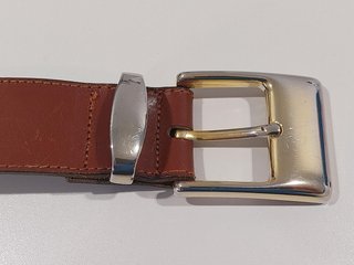 Cinturón Elial Mujer Marrón y Dorado