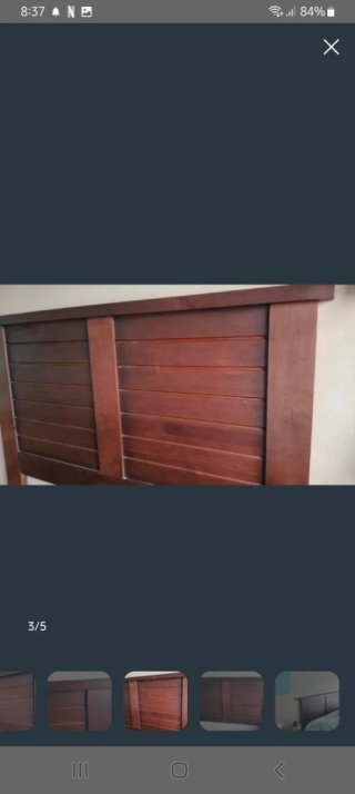Cabecero de cama de madera
