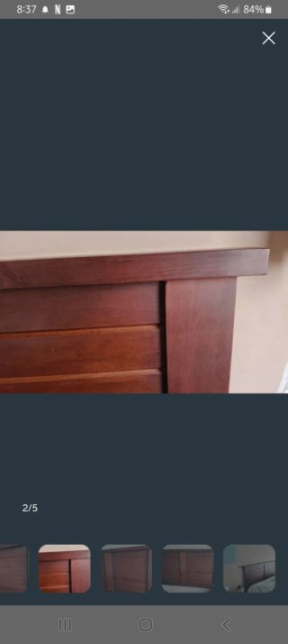 Cabecero de cama de madera