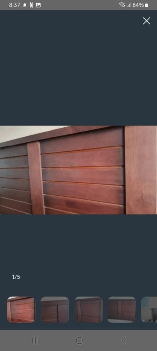 Cabecero de cama de madera