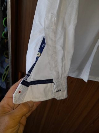 Camisa ZARA Blanca Manga Larga NUEVO