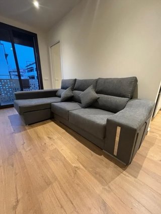 Divano chaise longue con baule Disponibile in beige, grigio scuro e grigio chiaro