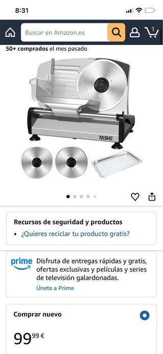 Cortadora de fiambre YASHE