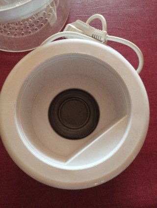 Vaporera Eléctrica Transparente
