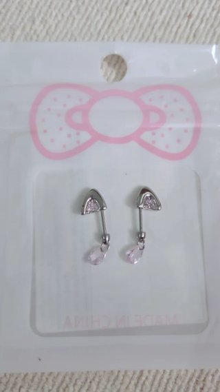Pendientes  Plata y Rosa