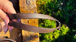 Riendas de cuero marrón para montar