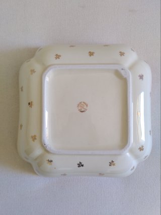 Ciotola vintage decorata a mano con fiori