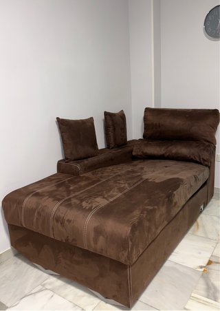 Sofá rinconera marrón 2,75 x 1,75