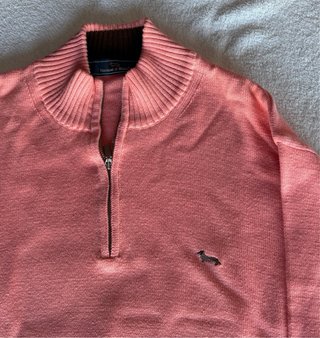 Jersey Harmont & Blaine salmón de 1/2 cremallera
