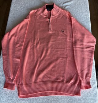 Jersey Harmont & Blaine salmón de 1/2 cremallera