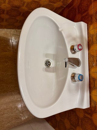 Lavabo Roca antiguo con grifos