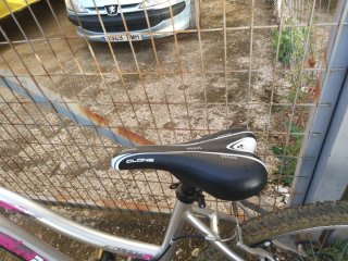 Bicicleta 26 Plata con Cesta