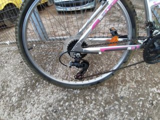 Bicicleta 26 Plata con Cesta