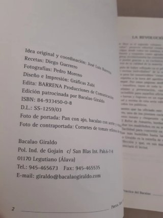 COCINA PRÁCTICA DEL BACALAO. PINTXOS, TAPAS Y...