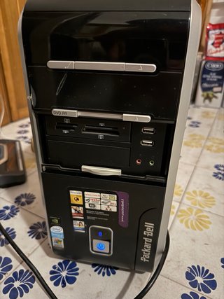 Packard Bell PC Desktop Tower Nero/Argento