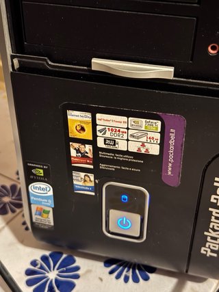 Packard Bell PC Desktop Tower Nero/Argento