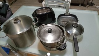 Pack Cocina: Olla, Tostadora y Plancha