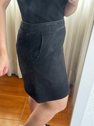 Falda vaquera Topshop negra