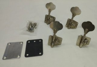 4 Clavijeros metálicos para Bajo.