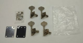 4 Clavijeros metálicos para Bajo.