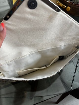 Bolso de mano estampado serpiente