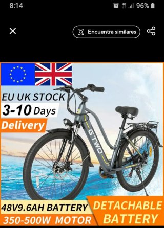 Bicicleta Eléctrica GTWO 165cm