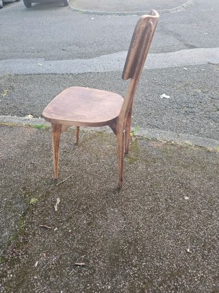 Silla vintage de madera