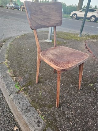 Silla vintage de madera