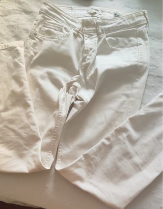 Pantalón vaquero blanco Mango Talla 34