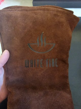Guantes de cuero para barbacoa