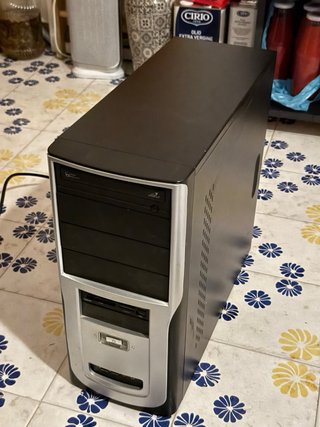 PC Desktop Case Nero/Argento