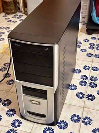 PC Desktop Case Nero/Argento