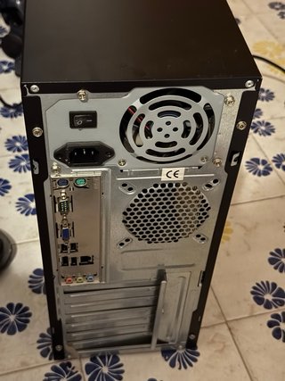 PC Desktop Case Nero/Argento