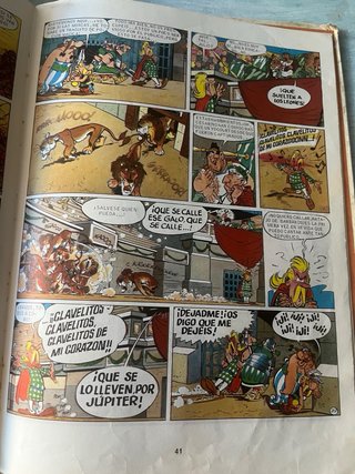 Tebeo Asterix gladiator tapa dura 1968