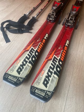 Esquís Rossignol Axum 100 TD y bastones