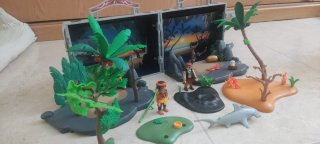 Barco Pirata Playmobil + cofre tesoro