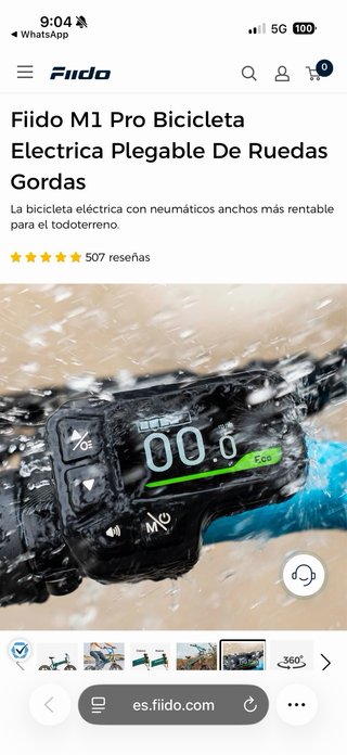 Bicicleta Eléctrica Plegable Fiido M1 Pro
